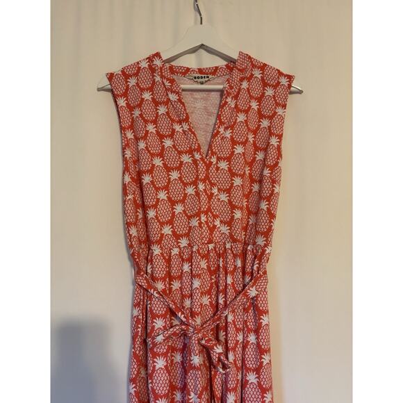 Boden Dress 14 P Long Sleeveless Belt Stretch - Picture 3 of 12